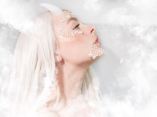 Silicone Simple Horns Prosthetic – Realistic SFX Demon for Halloween & Film Makeup