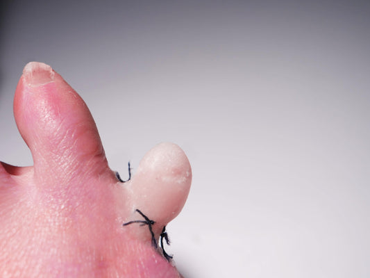 Stitched Silicone Little Toe Prosthetic – Realistic SFX for Halloween & Film Makeup