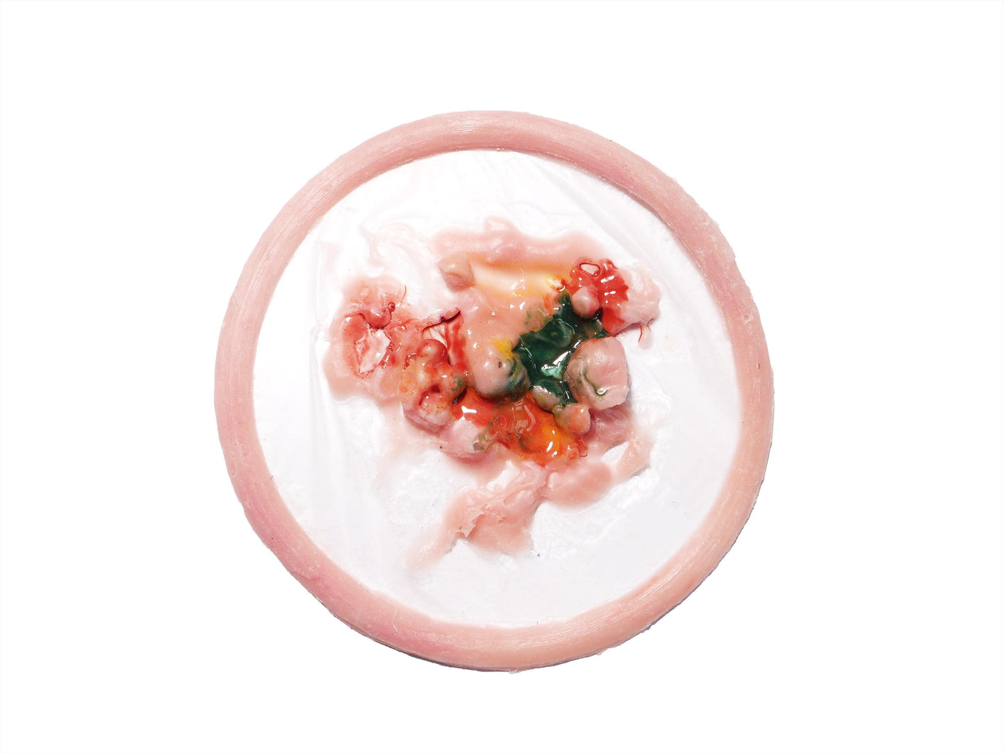 Pre-Painted Silicone Acid Burn Skin Prosthetic – Realistic SFX Wound for Halloween & Film Makeup