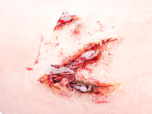 Silicone Fake Glass Shards: Soft, Flexible SFX Makeup - Trauma & Gore Effects