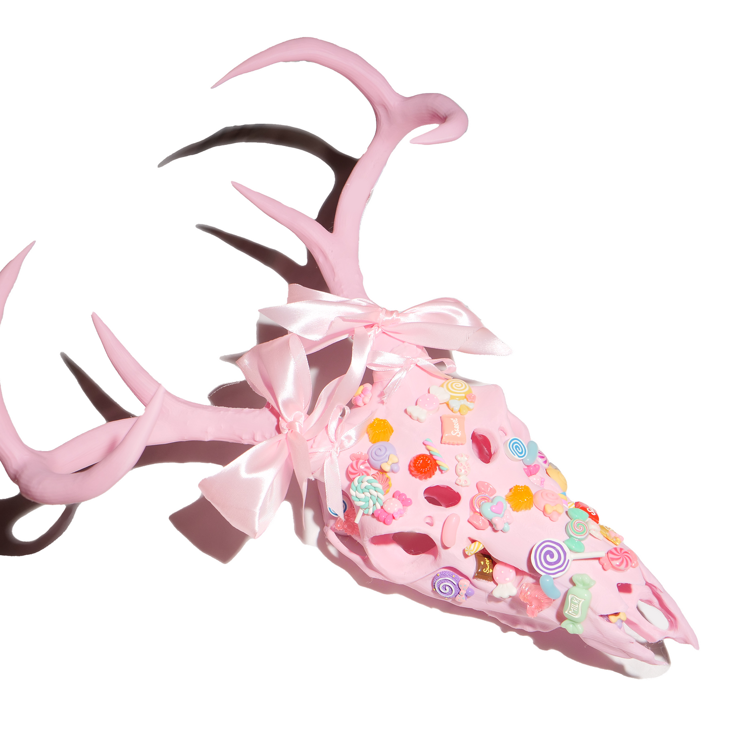 Customisable Candy Faux Deer Skull Mask & Decor