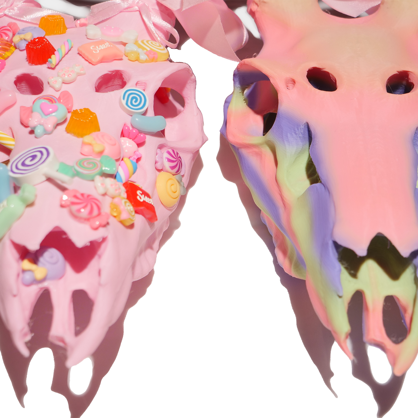 Customisable Candy Faux Deer Skull Mask & Decor