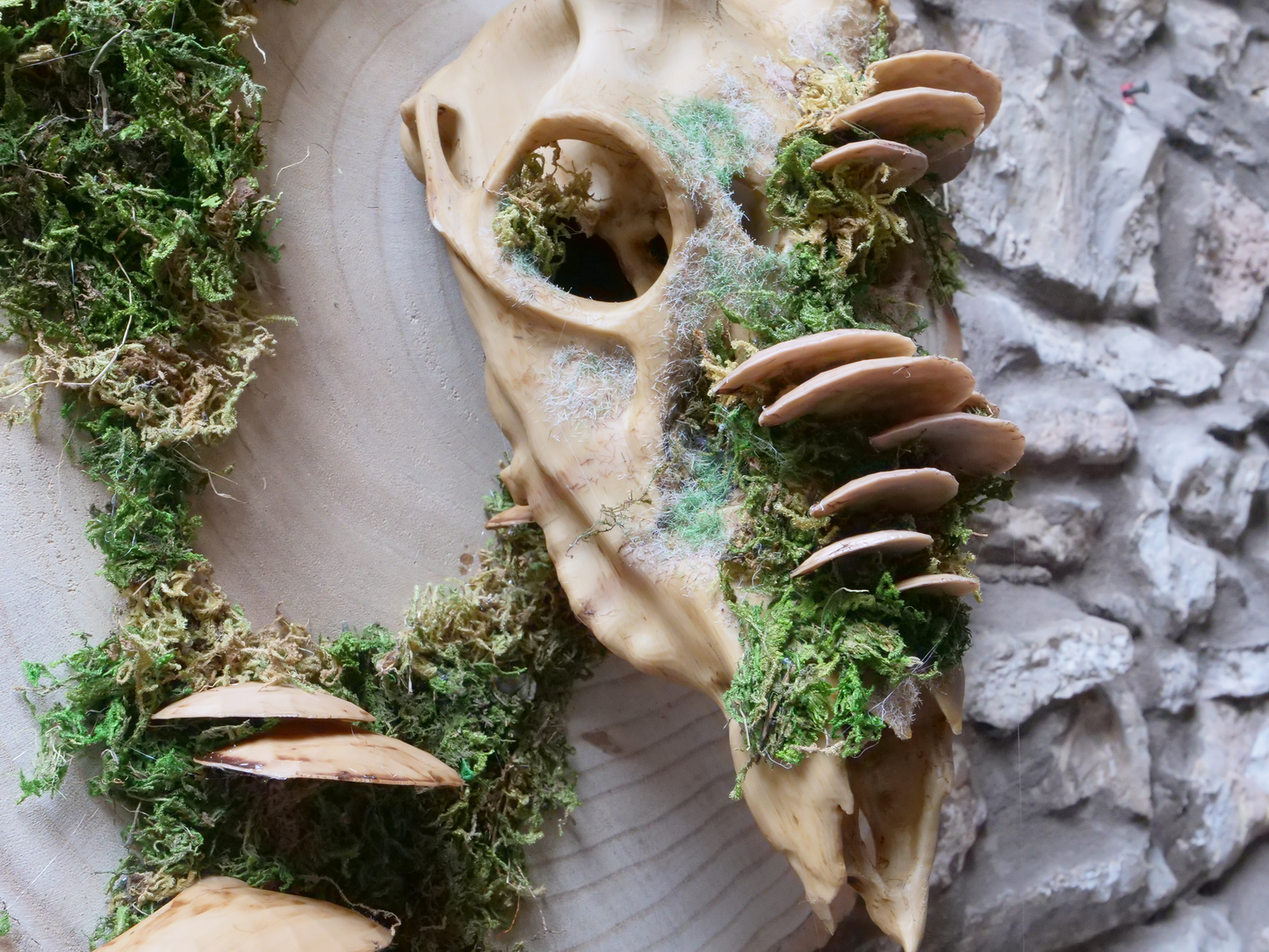 Vegan Faux Deer Skull Wall Decor & Mask