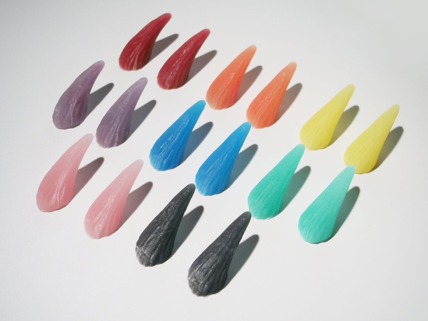 Large Colourful Silicone Horns