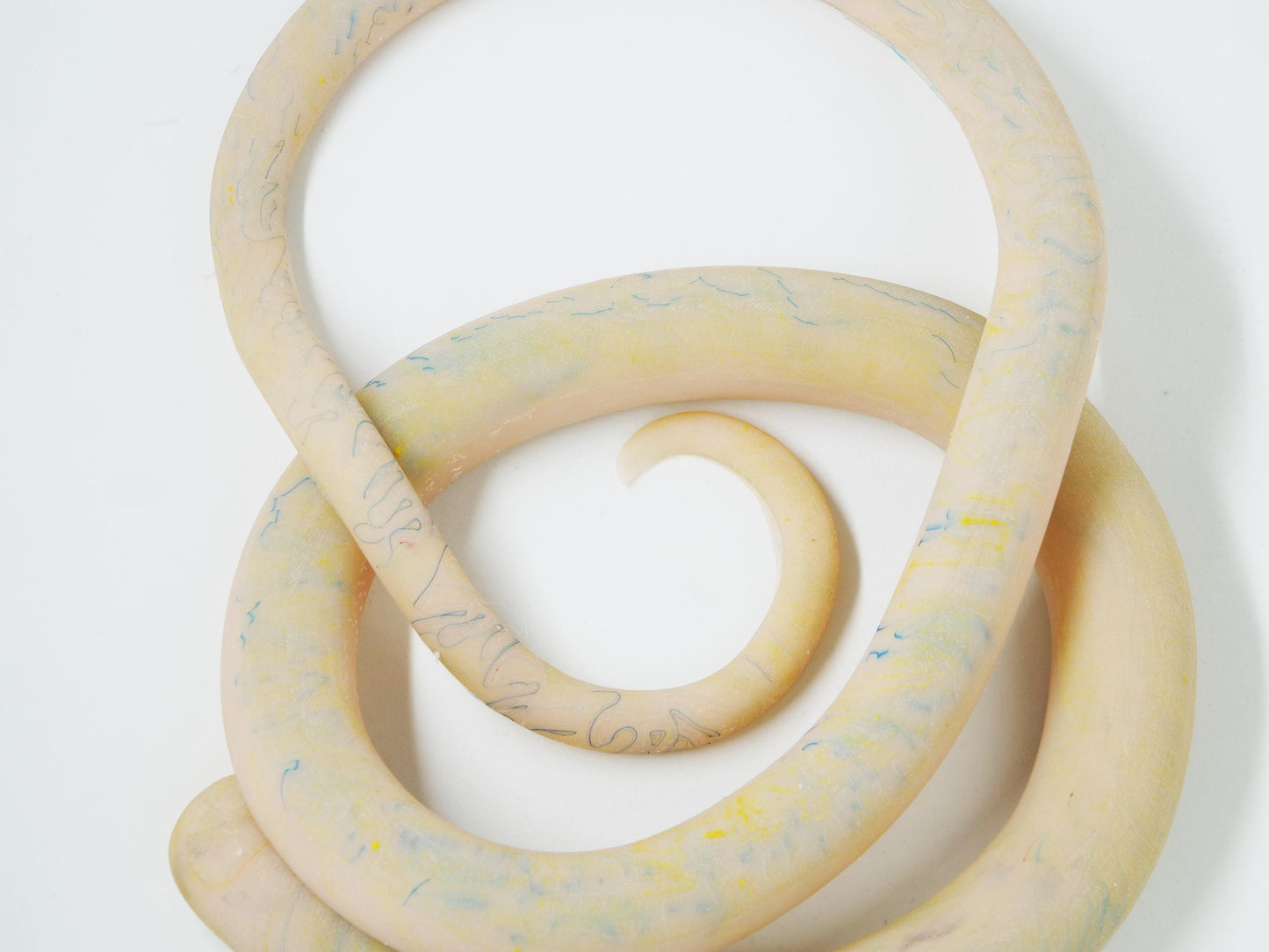 Large Veined Realistic Silicone Tapeworm