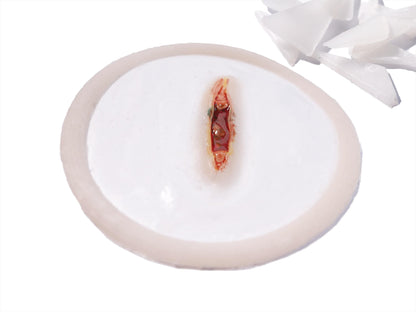 [Item 011: Laceration V-17G] — Pre-Painted Small Gash Prosthetic with Embedded Glass (Encapsulated Silicone)