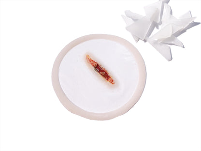 [Item 011: Laceration V-17G] — Pre-Painted Small Gash Prosthetic with Embedded Glass (Encapsulated Silicone)