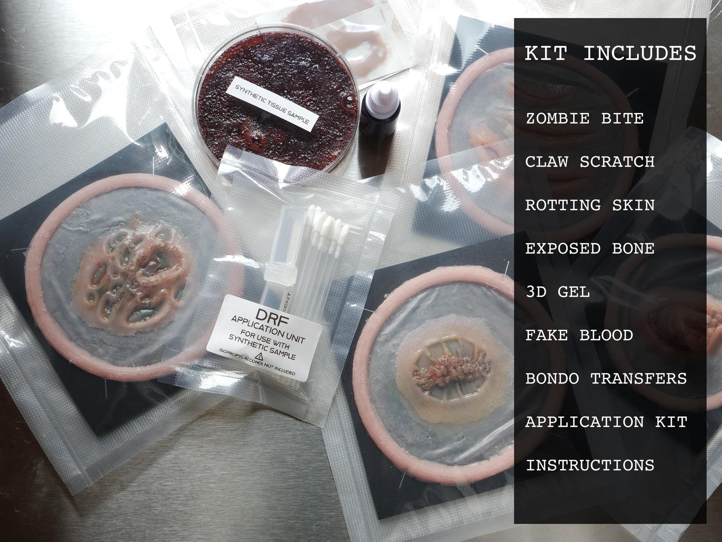 Necroviral "Zombie" Kit – Undead Infection FX with Bite, Rot, and Trauma Wounds
