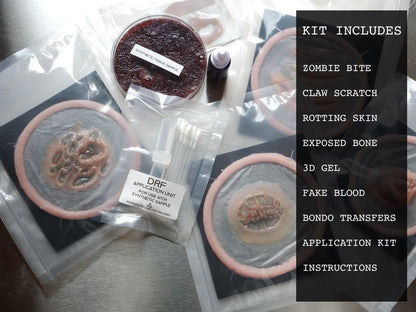 Necroviral "Zombie" Kit – Undead Infection FX with Bite, Rot, and Trauma Wounds