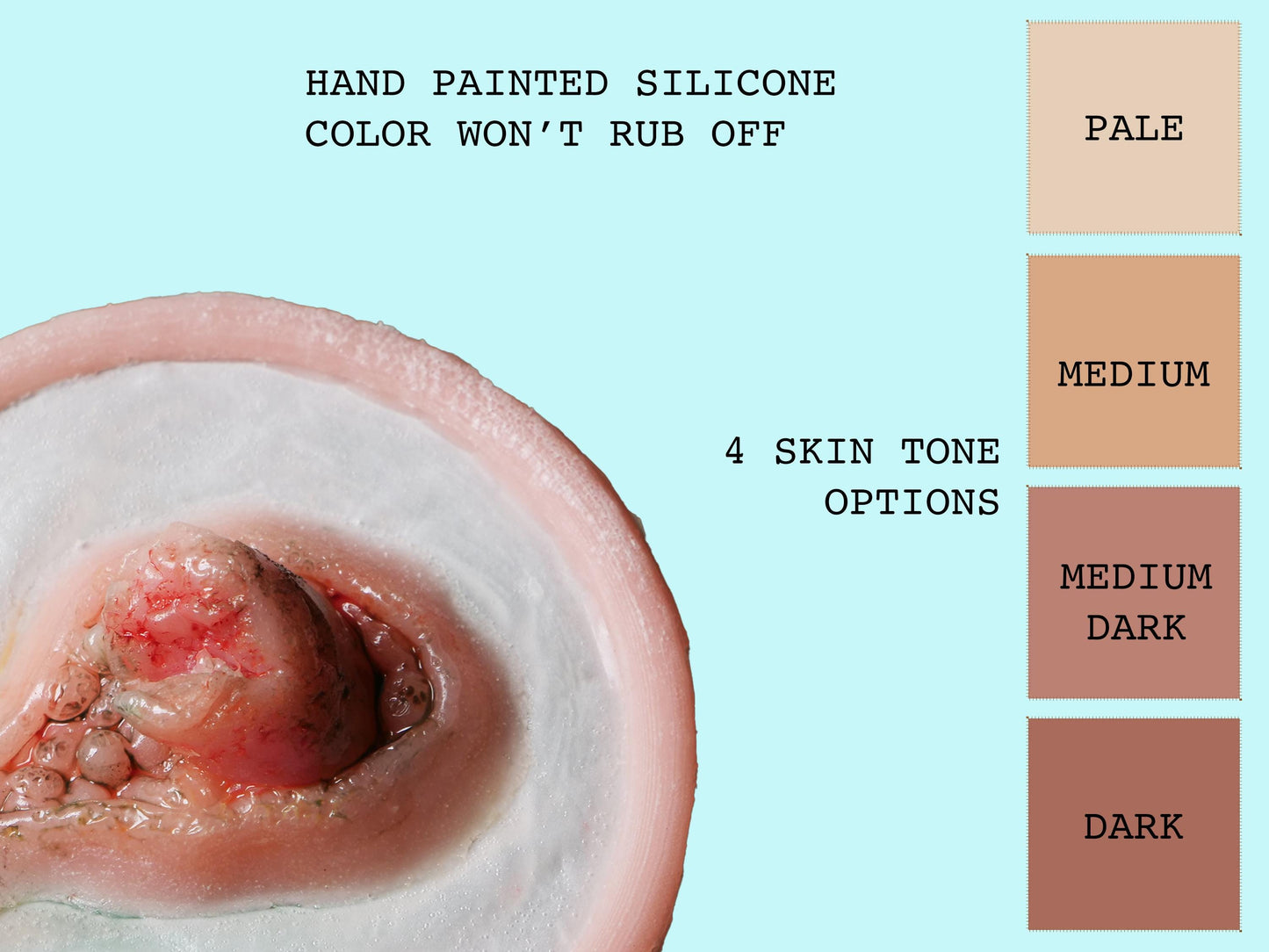 Broken Bone Prosthetic - Exposed Bone & Soft Tissue Rupture with Multi-Layer Trauma Simulation