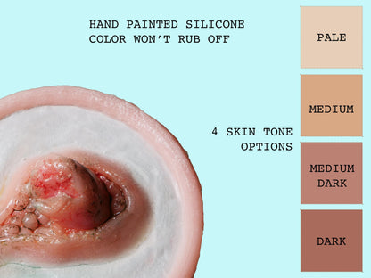 Broken Bone Prosthetic - Exposed Bone & Soft Tissue Rupture with Multi-Layer Trauma Simulation