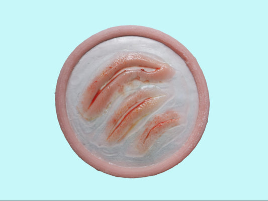 Claw Scratch Prosthetic - Multi-Talon Flesh Rend with Layered Trauma & Hemorrhagic Detailing