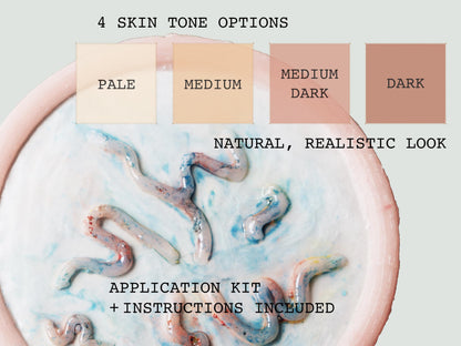 Silicone Veins Prosthetic – Hyperrealistic Subdermal Vascular FX for Film, Horror, and Cosplay